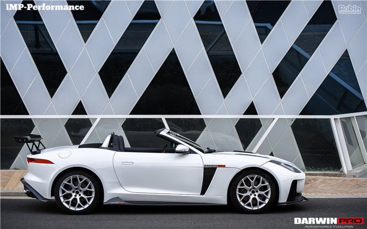 2013 - 2017 Jaguar F-Type Coupe & Convertible IMP Performance Partial Carbon Fiber Front Bumper with Lip