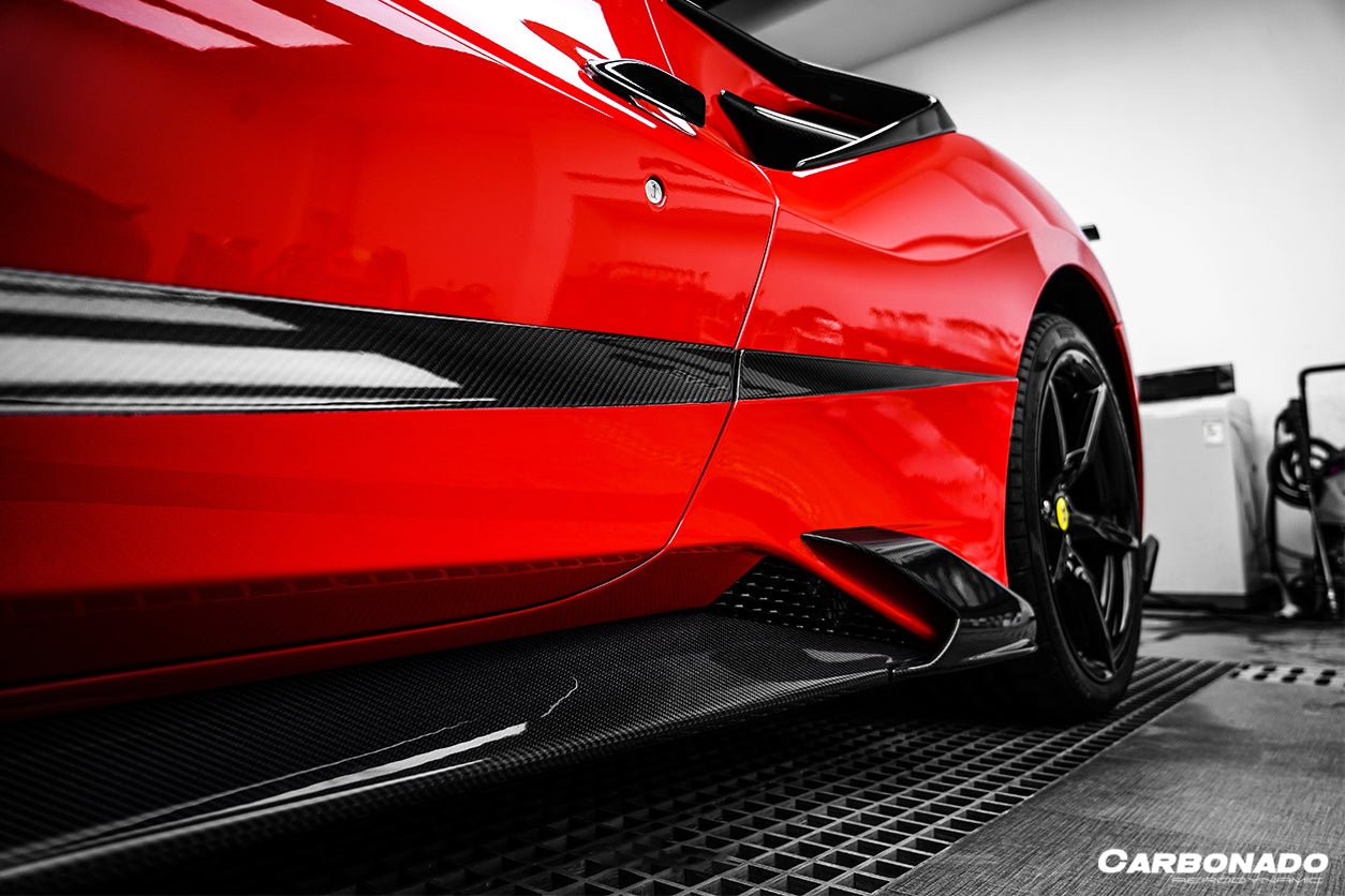 2015 - 2020 Ferrari 488 GTB/Spyder MSY Style Carbon Fiber Side Air Intake Flaps