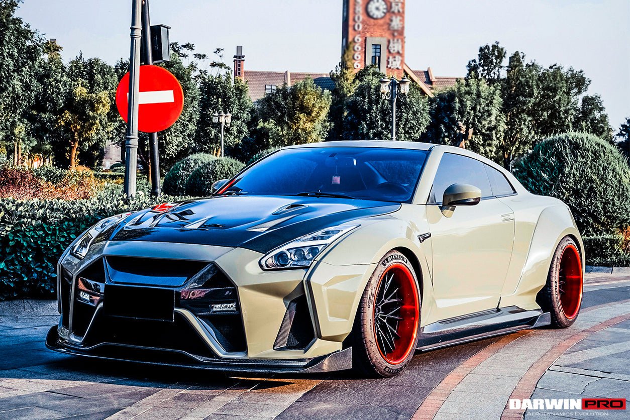 2008 - 2022 Nissan GTR R35 CBA & DBA & EBA BKSSII Style Partial Carbon Fiber Full Wide Body Kit