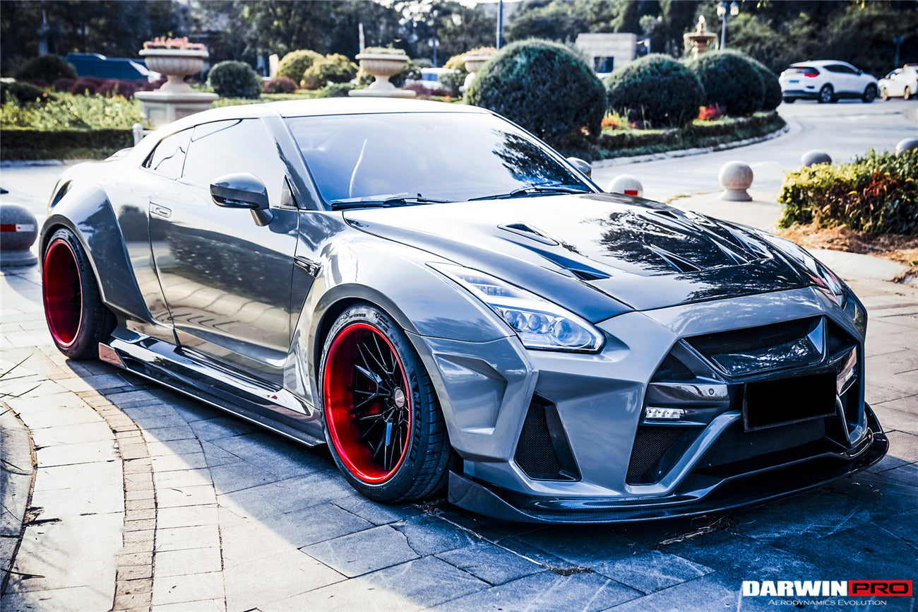 2008 - 2022 Nissan GTR R35 CBA & DBA & EBA BKSSII Style Carbon Fiber Hood