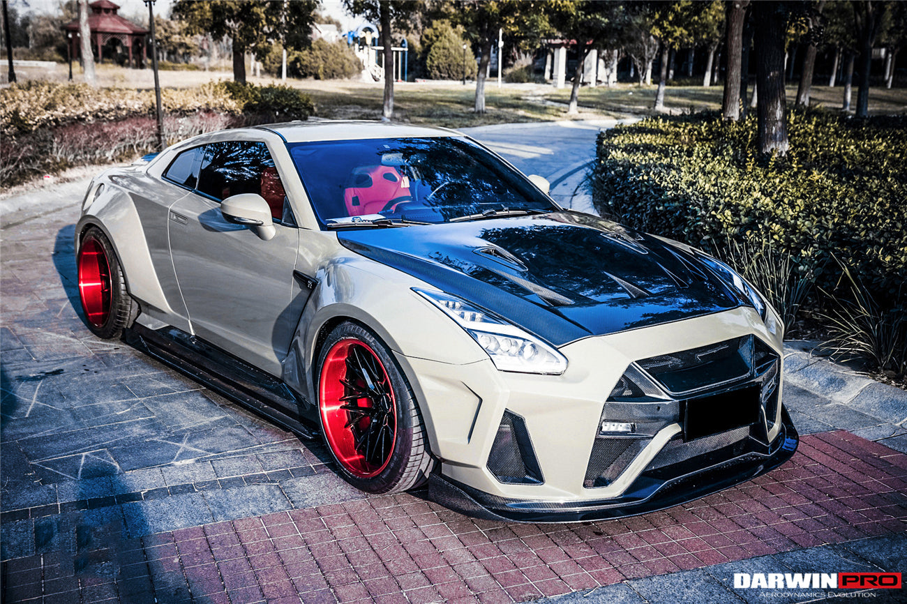 2008 - 2022 Nissan GTR R35 CBA & DBA & EBA BKSSII Style Carbon Fiber Hood