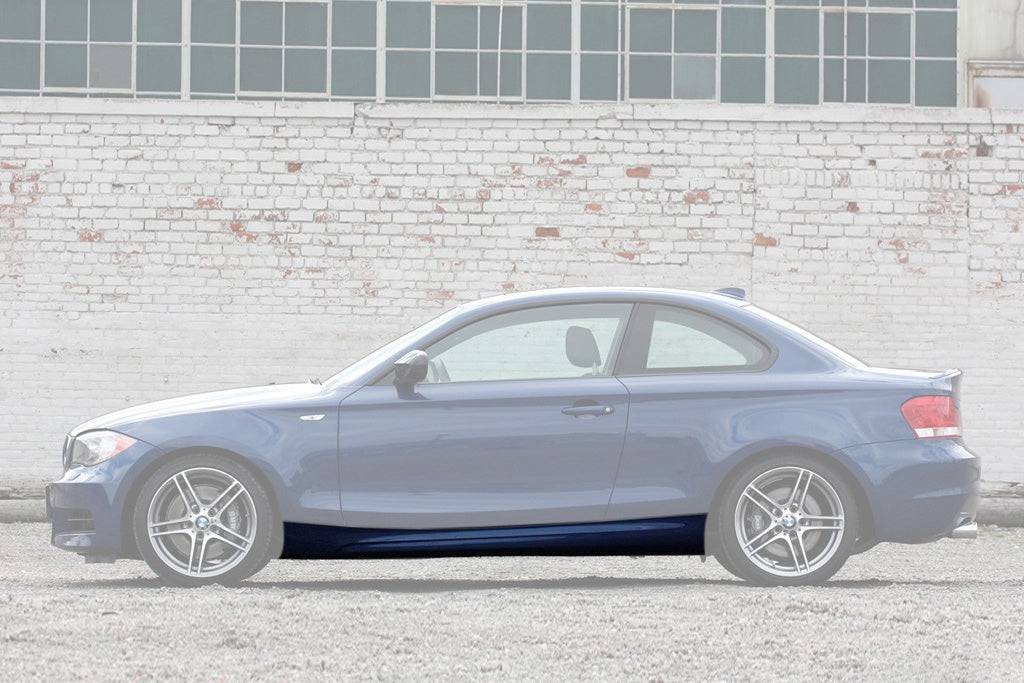 2011-2012 BMW 1M E82 OEM Carbon Fiber Side Skirts (Or For 1 Series Convert to 1M) - Carbonado