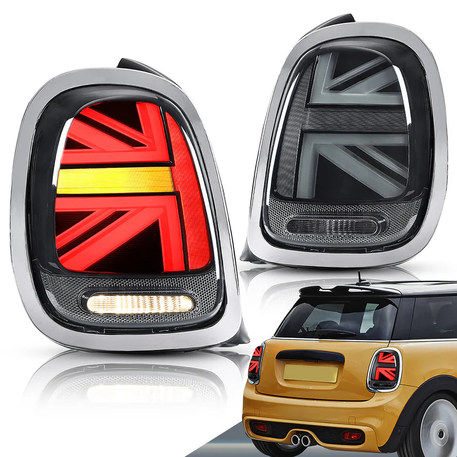 2014 - 2019 BMW Mini Cooper Hatch F55 F56 F57 Chrome Trim LED Taillights
