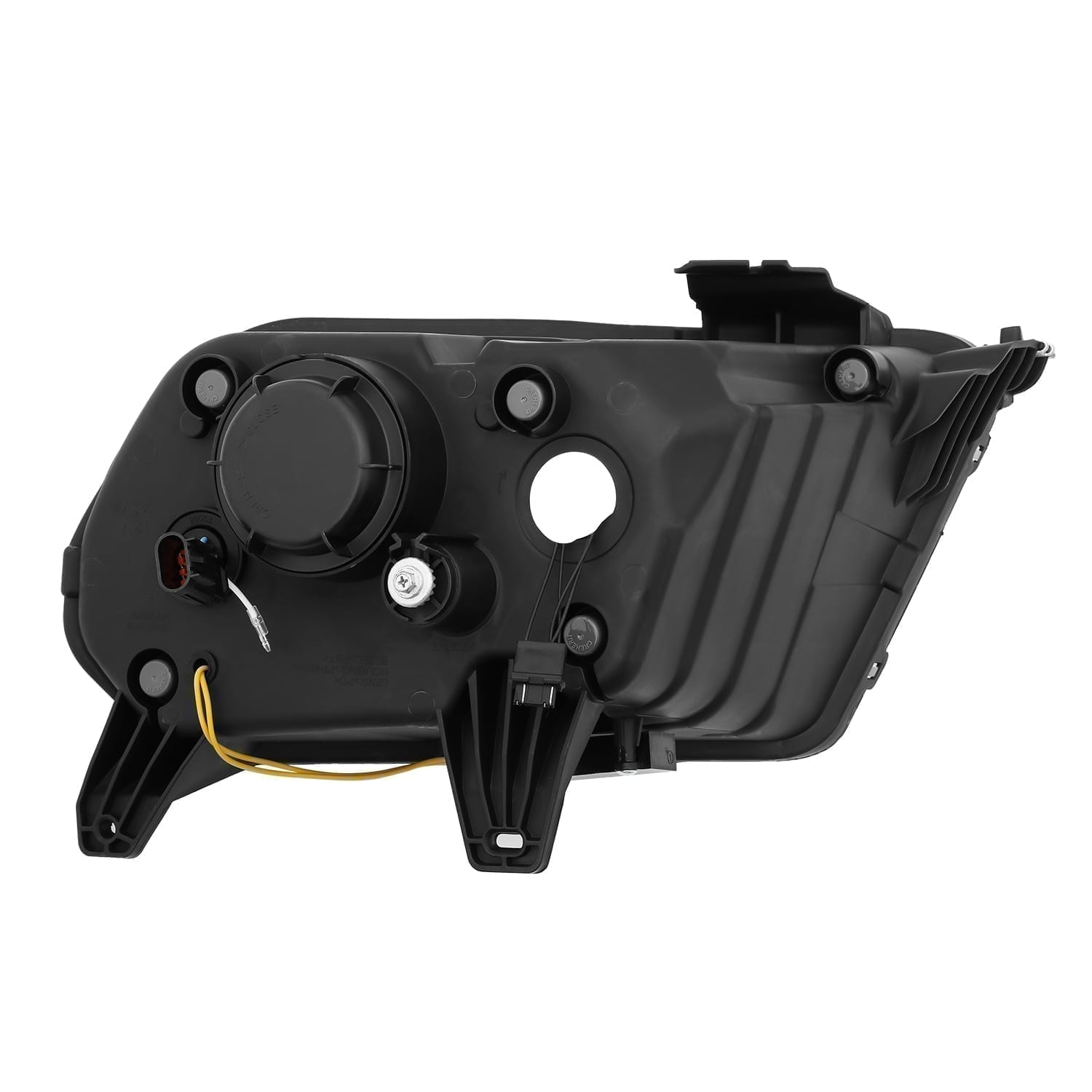 10-12 Ford Mustang LUXX-Series LED Projector Headlights Black | AlphaRex