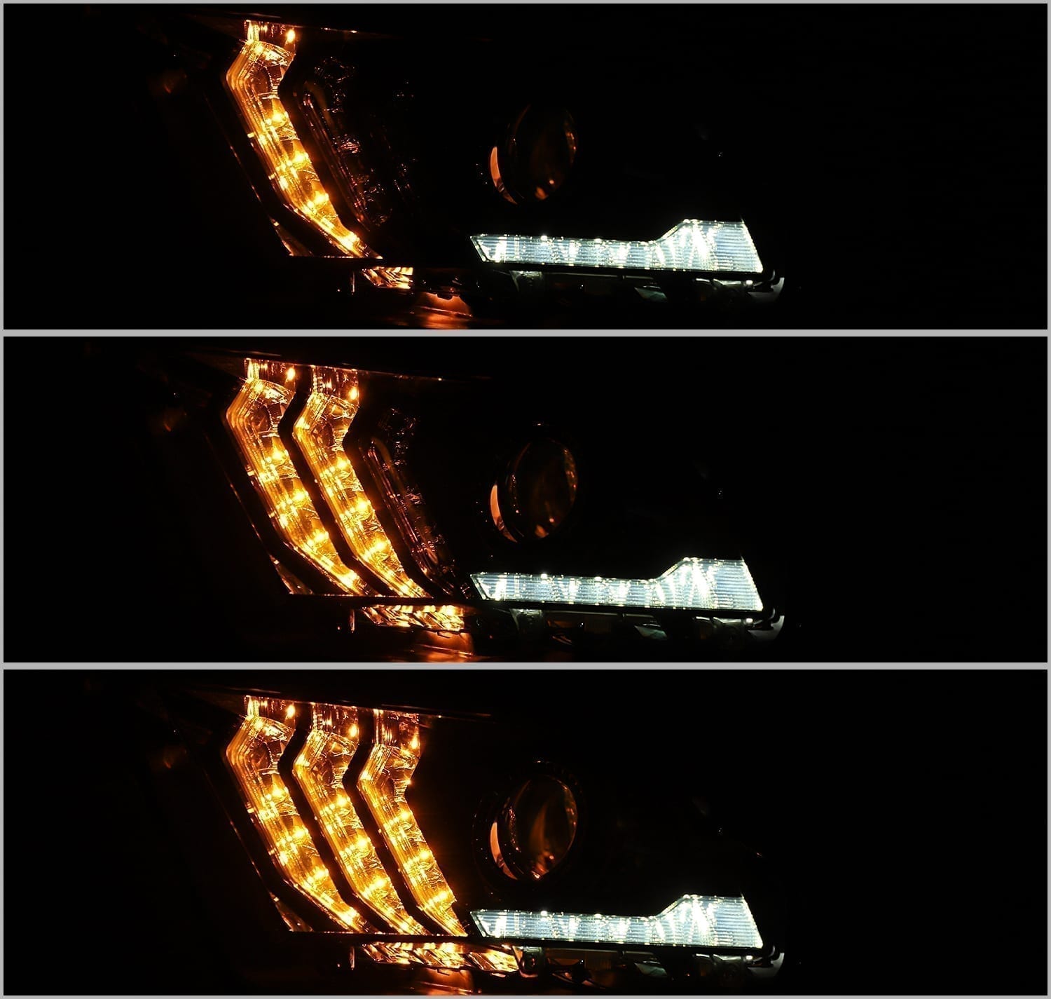 10-12 Ford Mustang PRO-Series Halogen Projector Headlights Chrome | AlphaRex