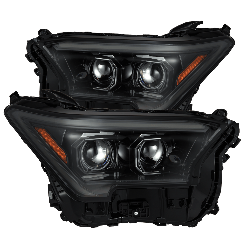 24-25 Toyota Tacoma / 25-up 4Runner LUXX-Series LED Projector Headlights Alpha-Black | AlphaRex