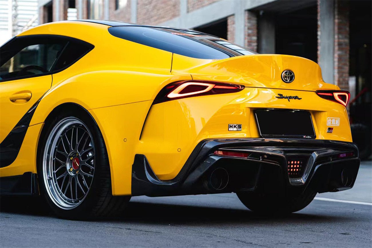 2019 - 2025 Toyota GR Supra (J29 & DB) A90 A91 BKSS Style Carbon Fiber Rear Diffuser Lip