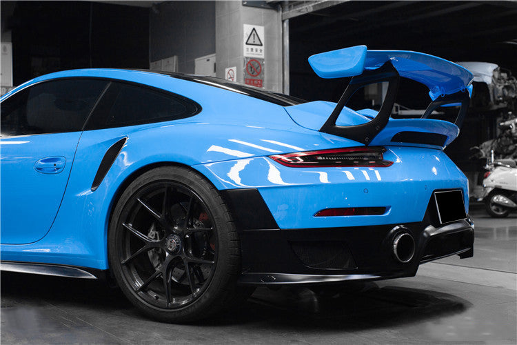 2013 - 2019 Porsche 911 991 Turbo/S GT2RS Style Partial Carbon Fiber Rear Bumper