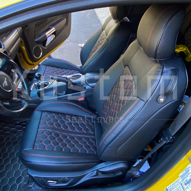 2015-23 Ford Mustang S550 Coupe Genuine Leather Seat Covers
