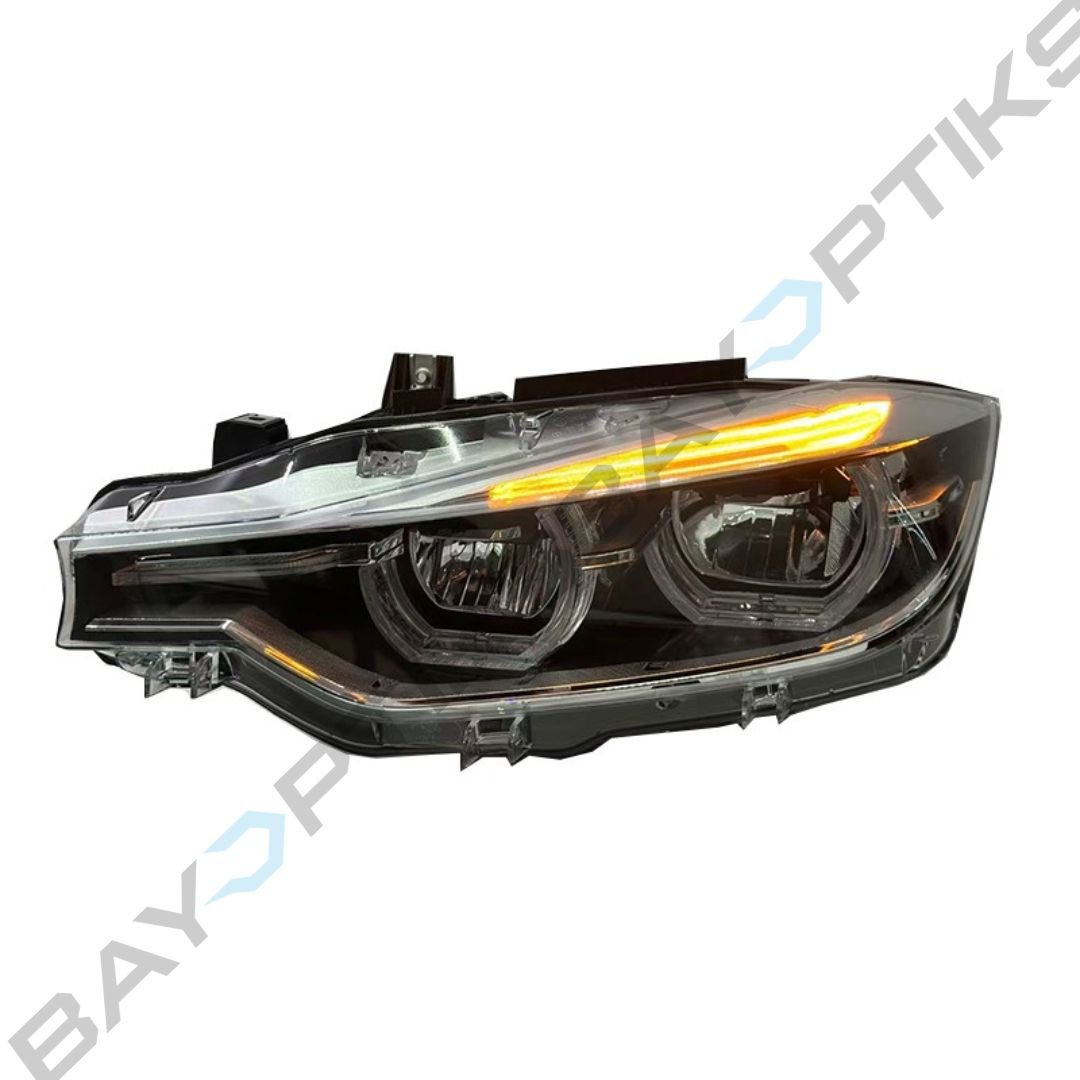 BMW 3 Series F30 OEM Chrome LCI Style Tri-Color Headlights 2013-2018
