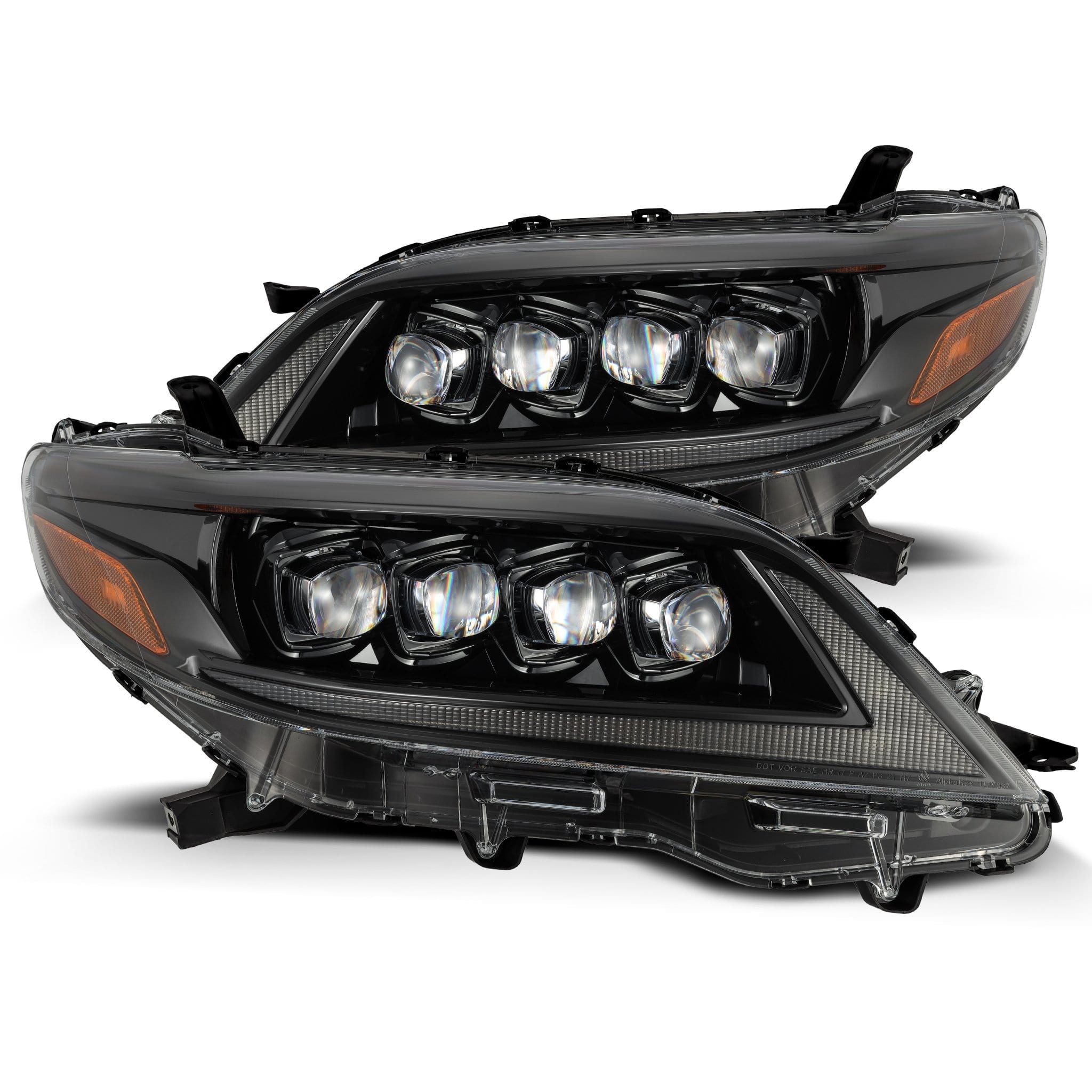 11-20 Toyota Sienna NOVA-Series LED Projector Headlights Alpha-Black | AlphaRex