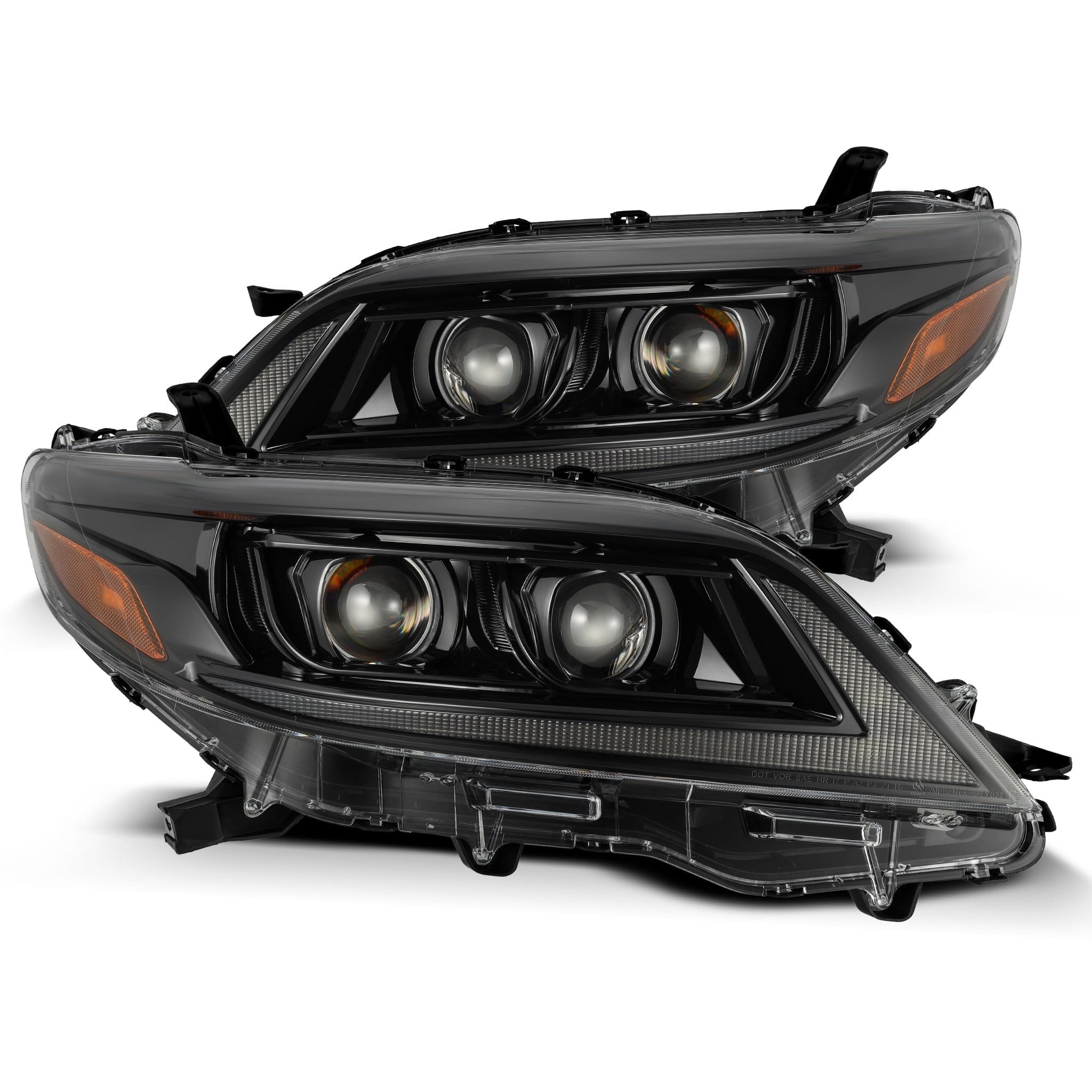 11-20 Toyota Sienna PRO-Series Halogen Projector Headlights Alpha-Black | AlphaRex