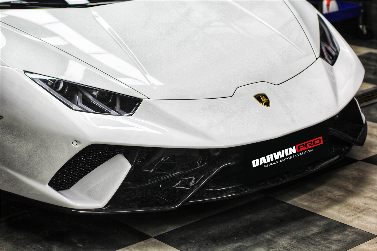 2015 - 2025 Lamborghini Huracan LP610 & LP580 & EVO & Tecnica Performante Style Partial Carbon Front Bumper