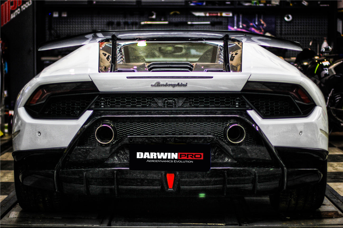 2015 - 2020 Lamborghini Huracan LP610 & LP580 Performante Style Partial Carbon Rear Bumper