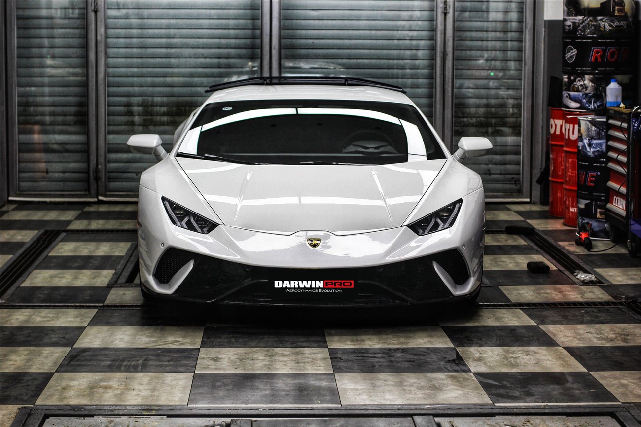 2015 - 2025 Lamborghini Huracan LP610 & LP580 & EVO & Tecnica Performante Style Partial Carbon Front Bumper