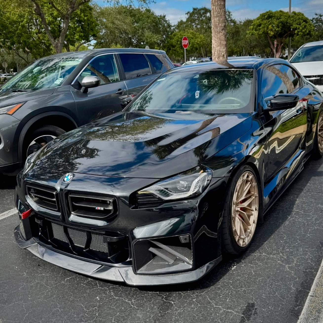 BMW G87 M2 MHC Style Carbon Fiber Front Lip (2023 - Present)