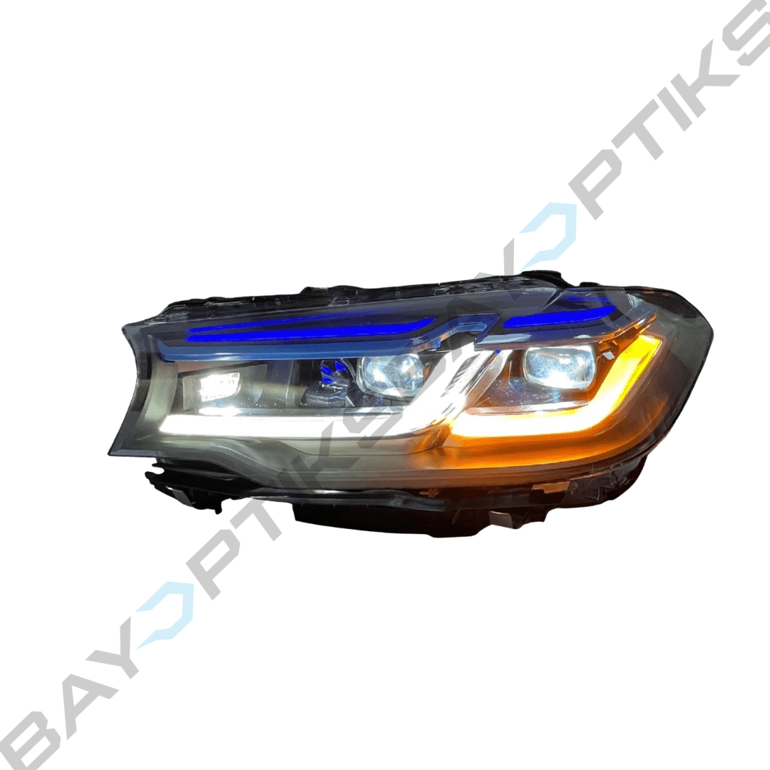 F90 M5 & G30 G38 5 Series Laser Style CSL Yellow/White LED Headlights (2018-2020)