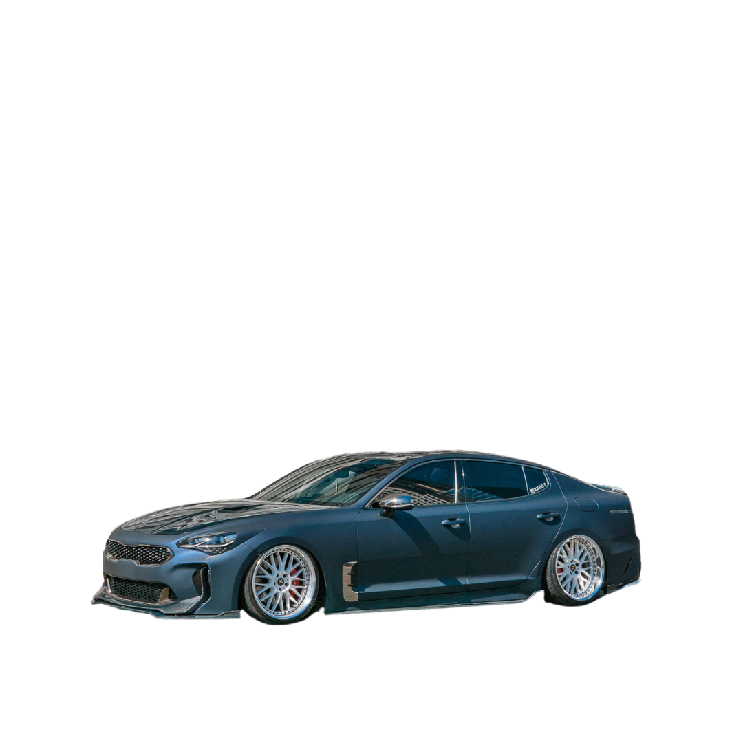 Adro Kia Stinger Carbon Fiber Side Skirts V2