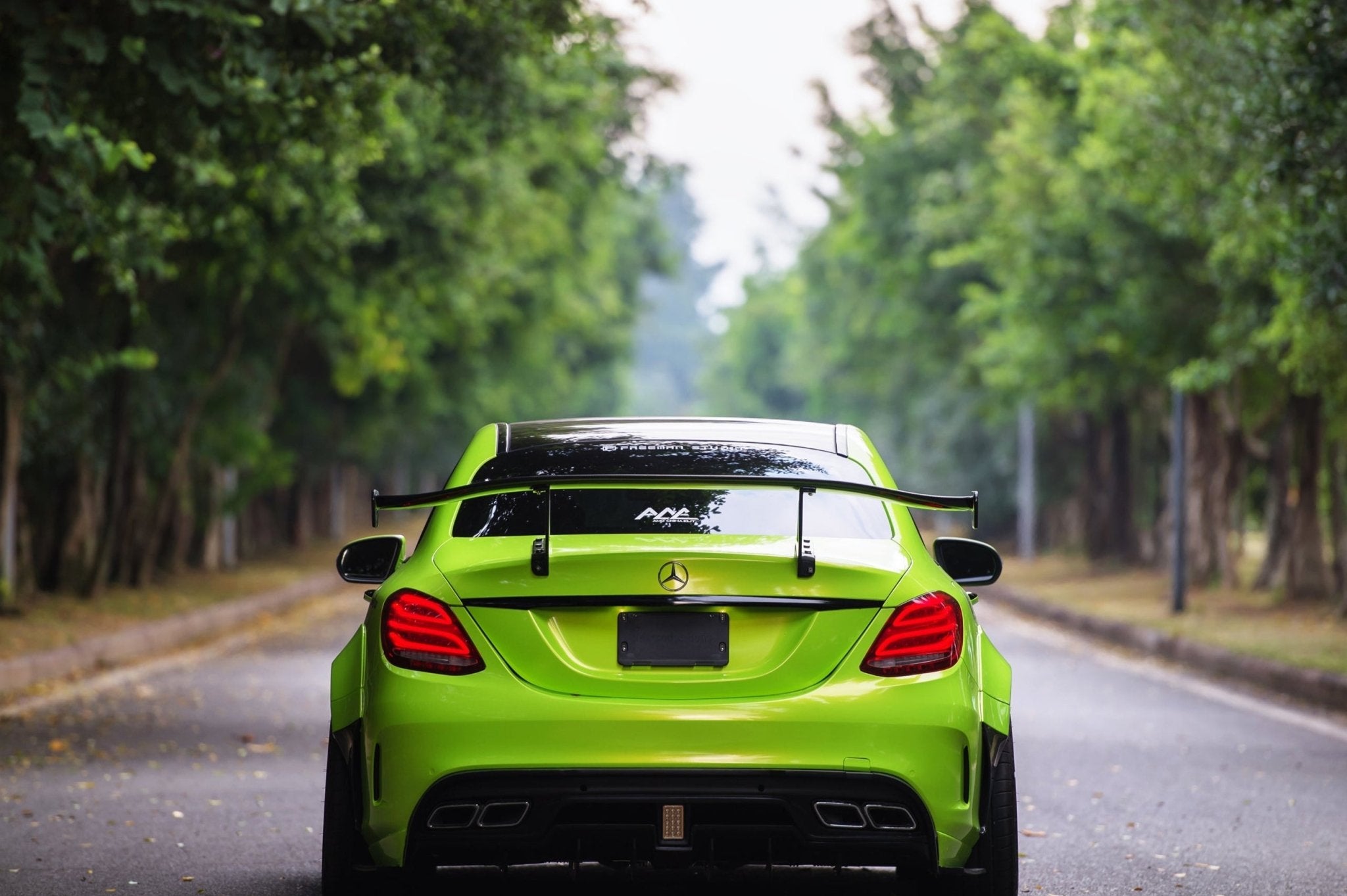 2015 - 2021 Mercedes Benz C-Class W205 Sedan IMP Performance Carbon Fiber Trunk Spoiler