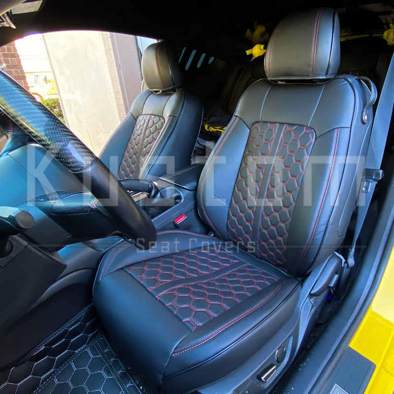 2015-23 Ford Mustang S550 Coupe Genuine Leather Seat Covers