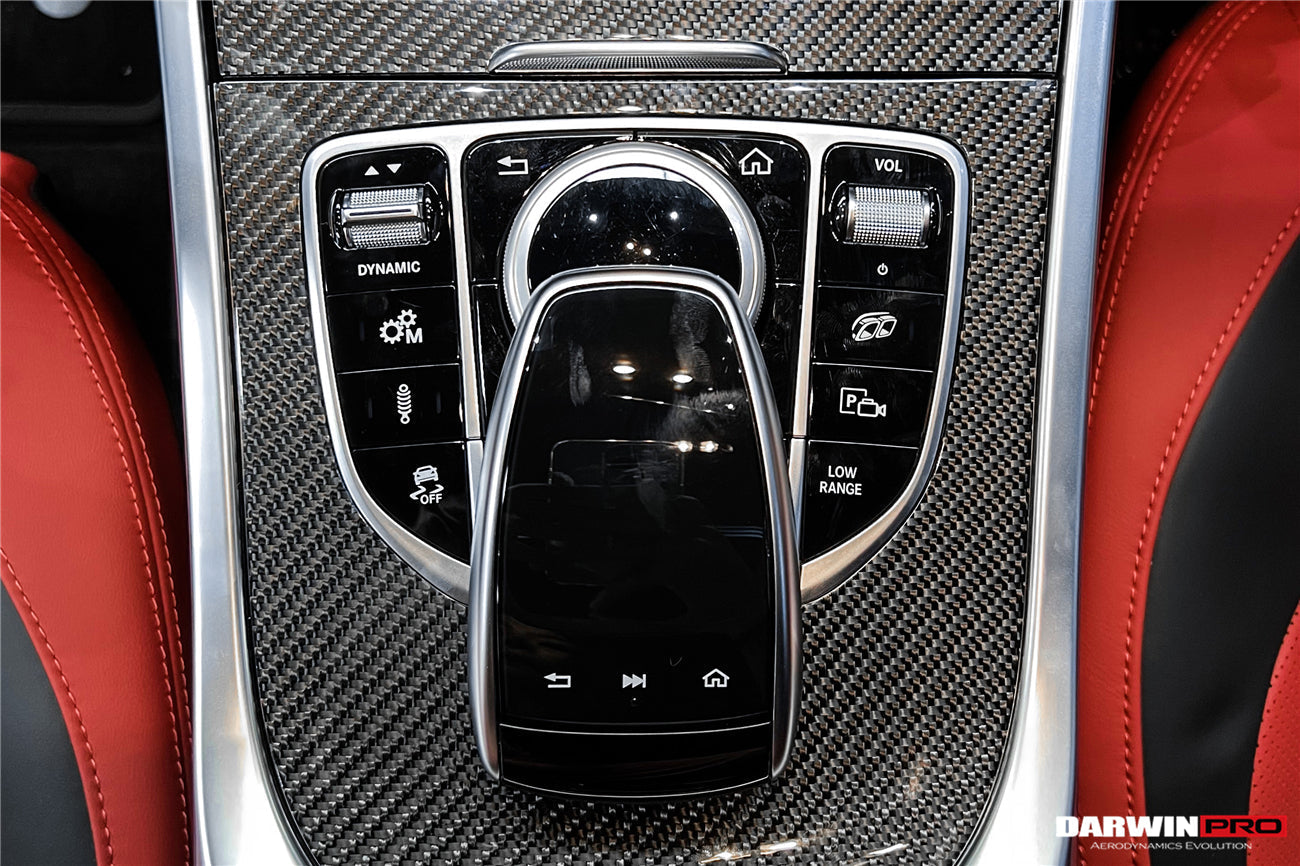 2019 - 2023 Mercedes Benz W464 G550 G63AMG G-Class Dry Carbon Fiber Center Console Replacement