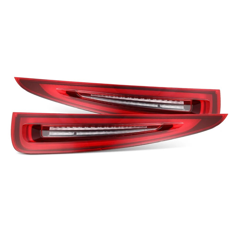 Porsche 911 991.1 NOVA-Series Prismatic LED Tail Lights Red Clear 2012-2016