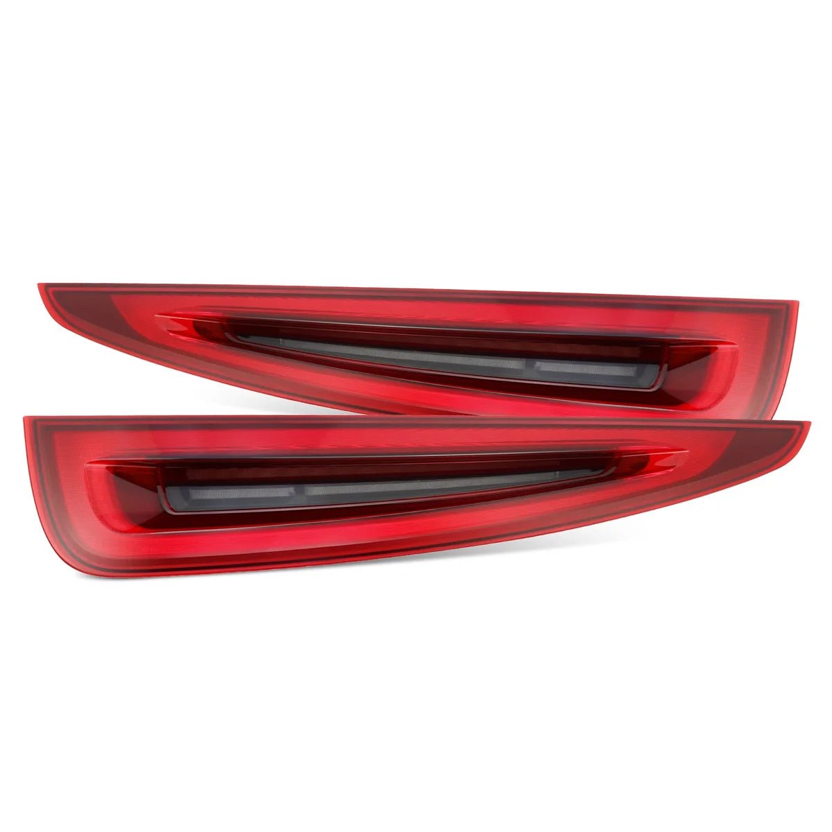 Porsche 911 991.1 NOVA-Series Prismatic LED Tail Lights Red Smoke 2012-2016