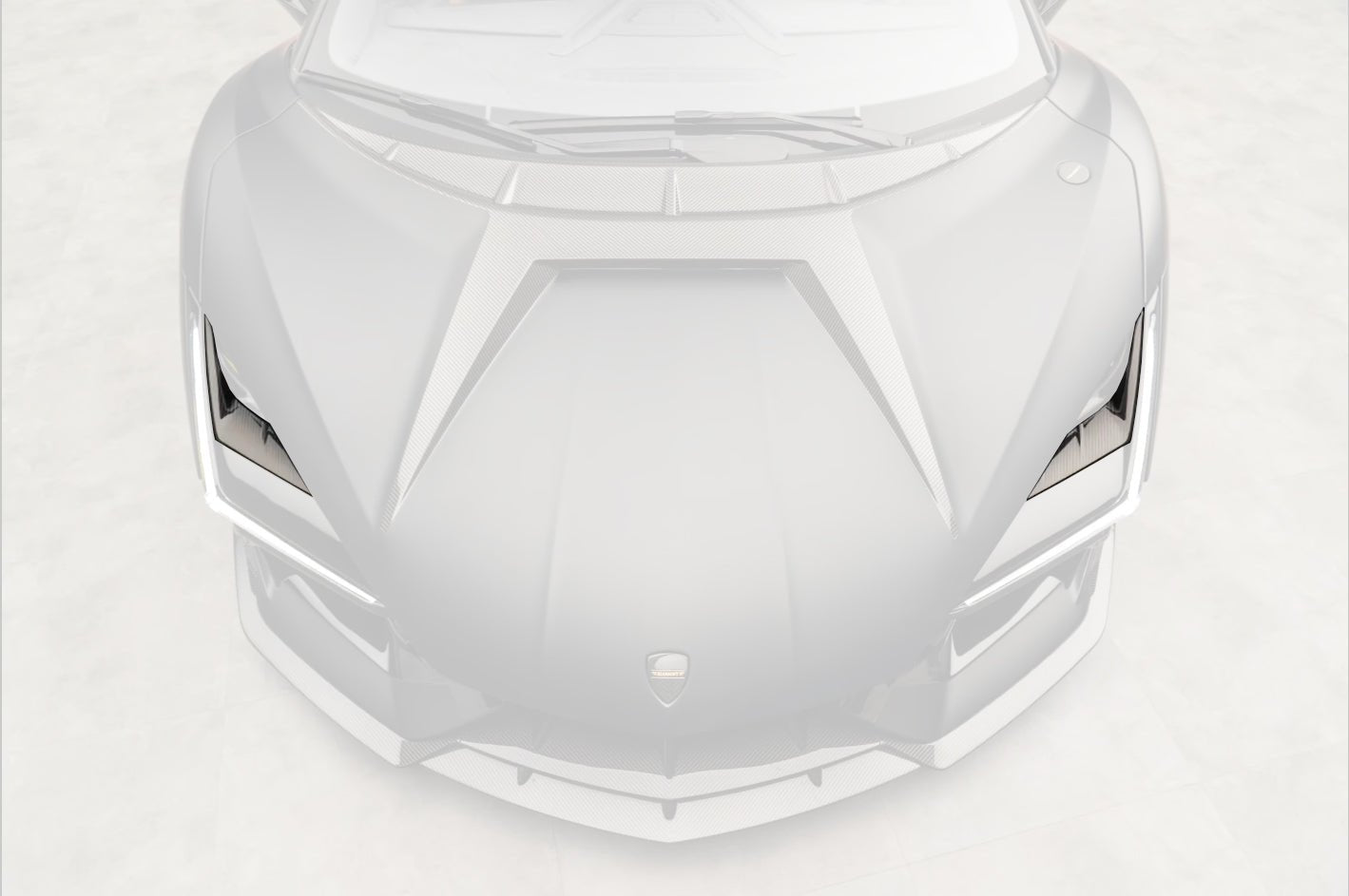Lamborghini Revuelto LB744 MSY Style Autoclave Carbon Fiber Front Light Covers 2024-Up