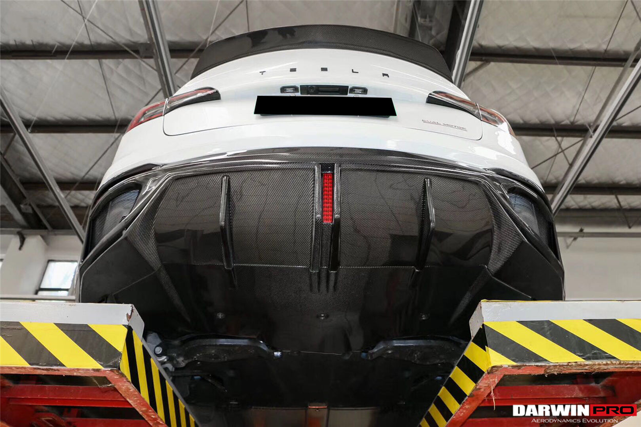 2017 - 2020 Tesla Model 3 IMP Performance Partial Carbon Fiber Rear Bumper