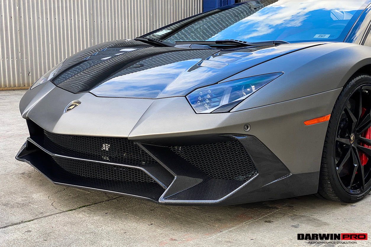 2011 - 2021 Lamborghini Aventador LP700 LP740 Coupe & Roadster SV Style Front Bumper
