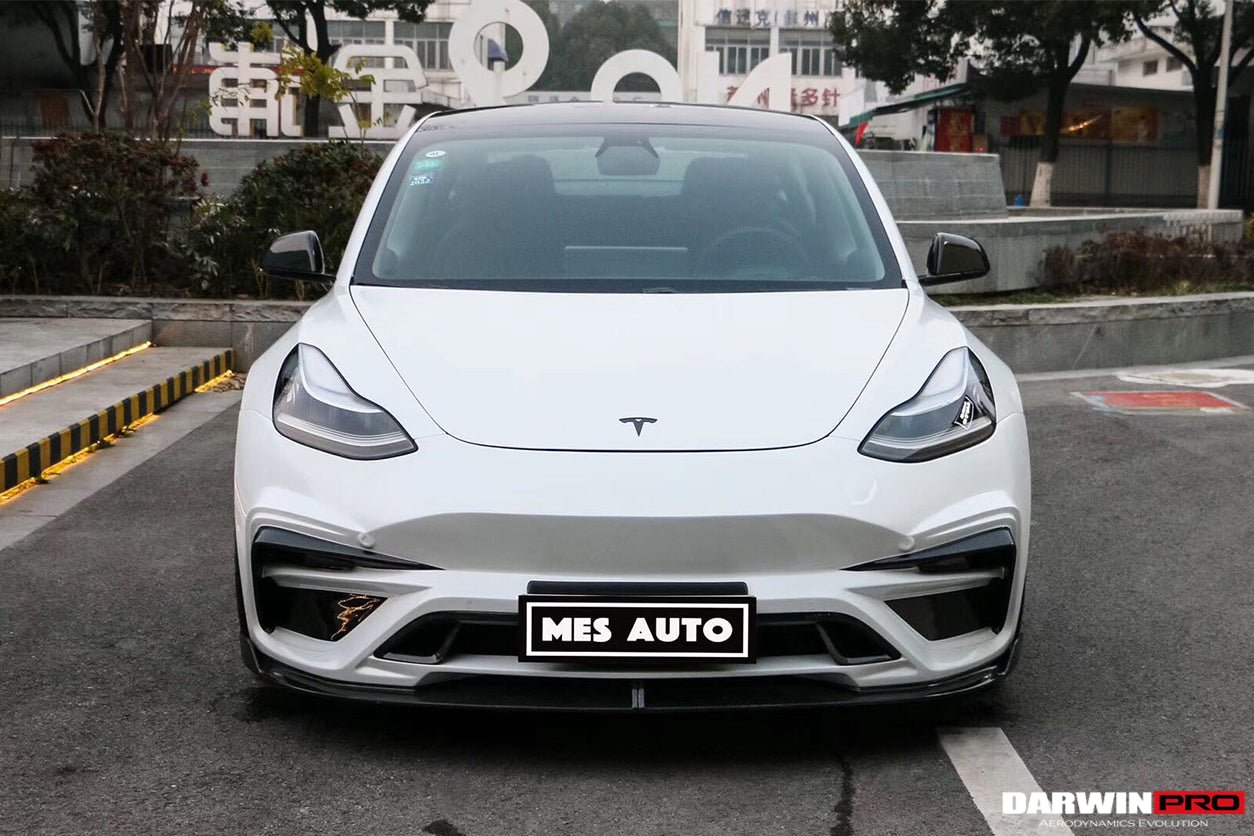 2017 - 2023 Tesla Model 3 IMP Performance Partial Carbon Fiber Front Bumper