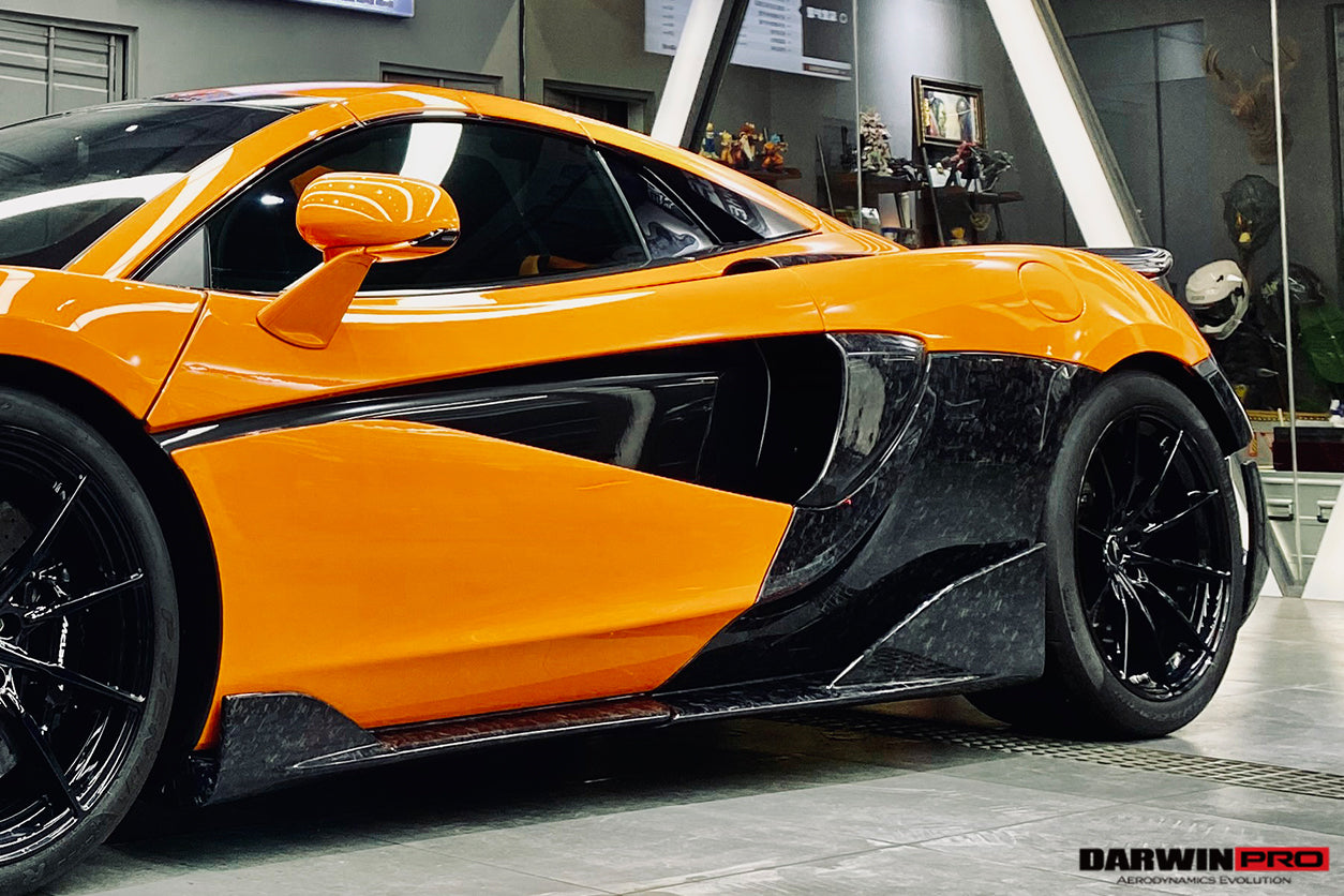 2015 - 2021 McLaren 600lt 540C 570S Cabon Fiber Side Skirts Under Board