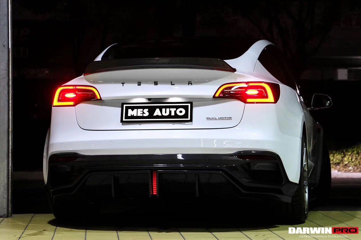 2017 - 2020 Tesla Model 3 IMP Performance Partial Carbon Fiber Rear Bumper