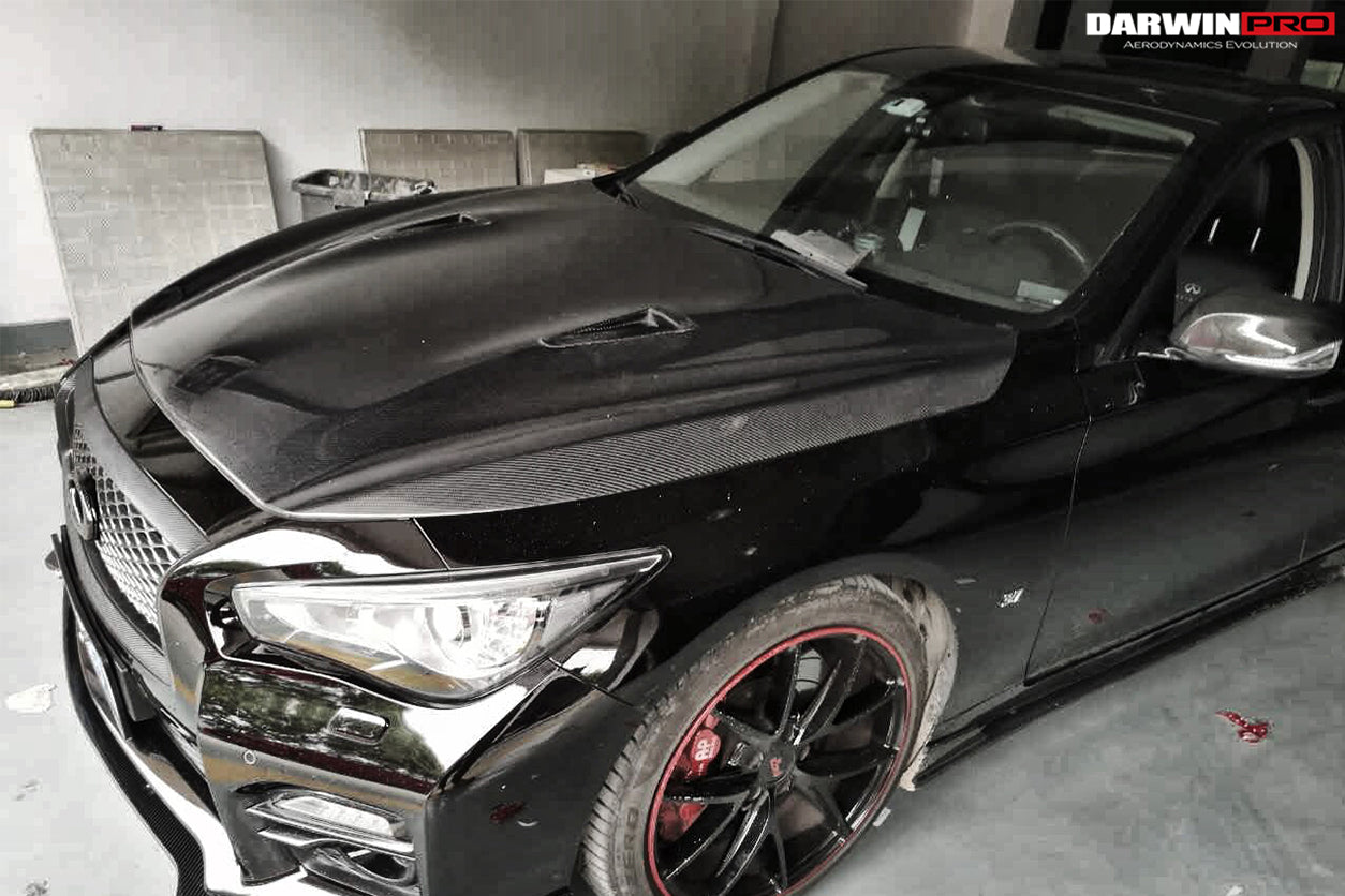 2014 - 2022 Infiniti Q50 Sedan EAU ROUGE Style Hood