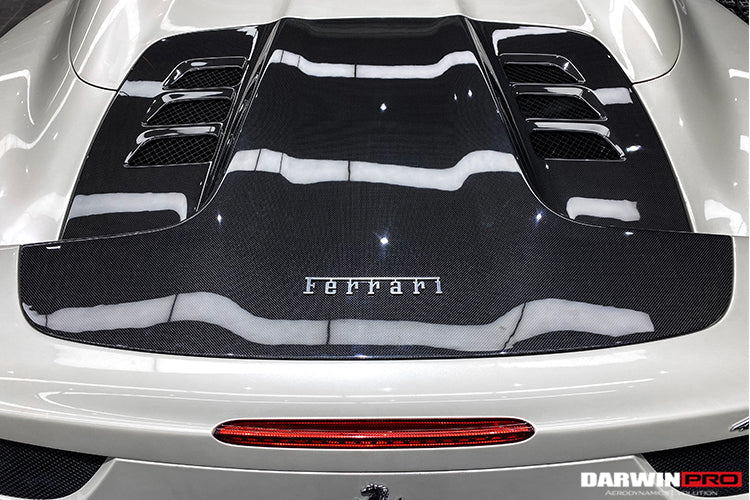 2011 - 2015 Ferrari 458 Spyder Carbon Fiber Engine Hood Replacement