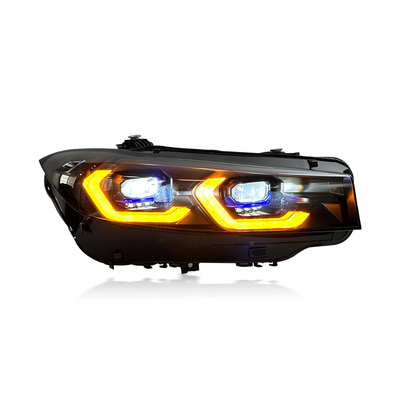BMW LCI G20 Laser Style LED Headlights CSL Yellow/White 2023 - 2025