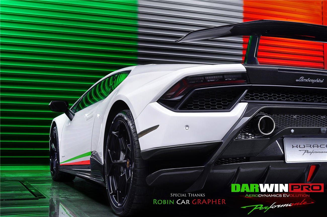 2017 - 2020 Lamborghini Huracan Performante Dry Carbon Rear Bumper Exhaust Grille