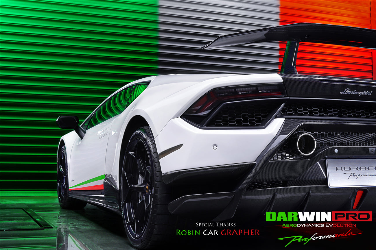 2015 - 2019 Lamborghini Huracan LP610 & LP580 Performante Style Partial Carbon Fiber Aero - Full Kit