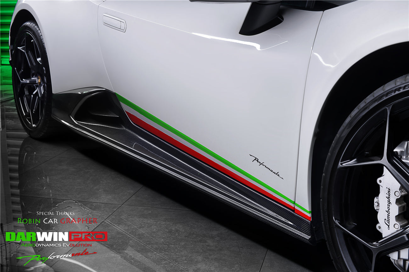 2015 - 2025 Lamborghini Huracan LP610 & LP580 & EVO & STO & Tecnica PEVO Style Side Skirts