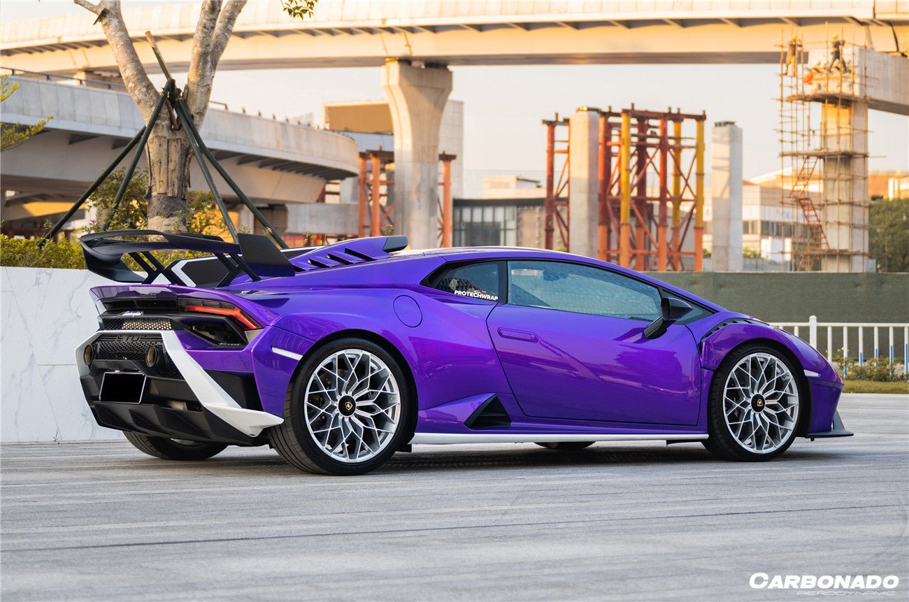 2021 - 2024 Lamborghini Huracan STO Dry Carbon Fiber Trunk Spoiler Side Winglets