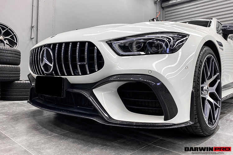 2019-2024 Mercedes Benz AMG GT63 S 4Door Coupe X290 Carbon Fiber Front Bumper Vents Canards