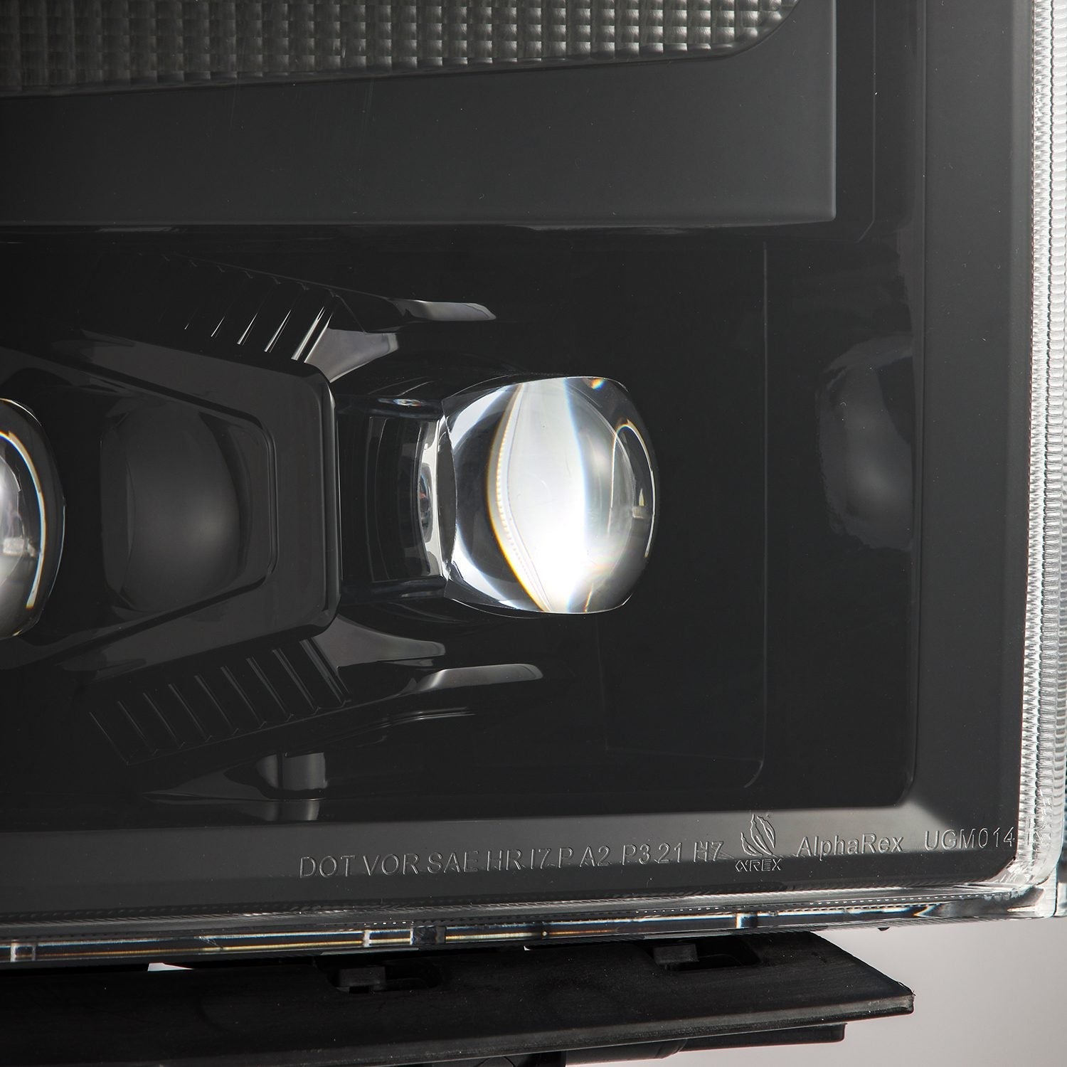 14-15 Chevrolet Silverado NOVA-Series LED Projector Headlights Alpha-Black | AlphaRex