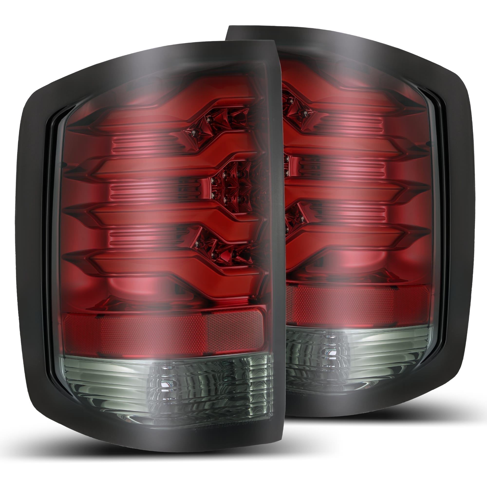 14-18 Chevrolet Silverado 1500 / 15-19 Silverado 2500HD/3500HD / 15-19 GMC Sierra 3500HD Dually PRO-Series LED Tail Lights Red Smoke | AlphaRex