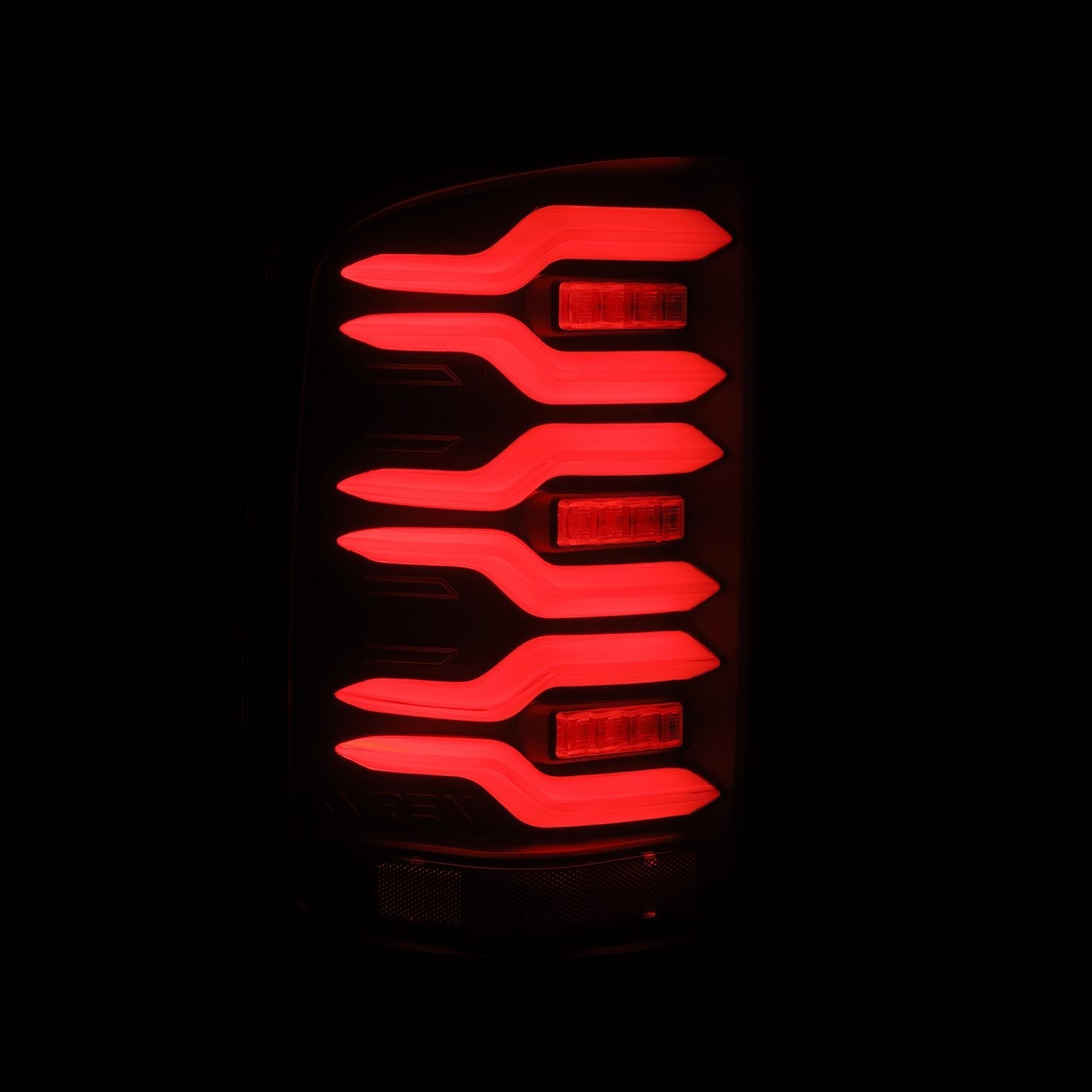 14-18 GMC Sierra 1500/2500HD/3500HD LUXX-Series LED Tail Lights Black | AlphaRex