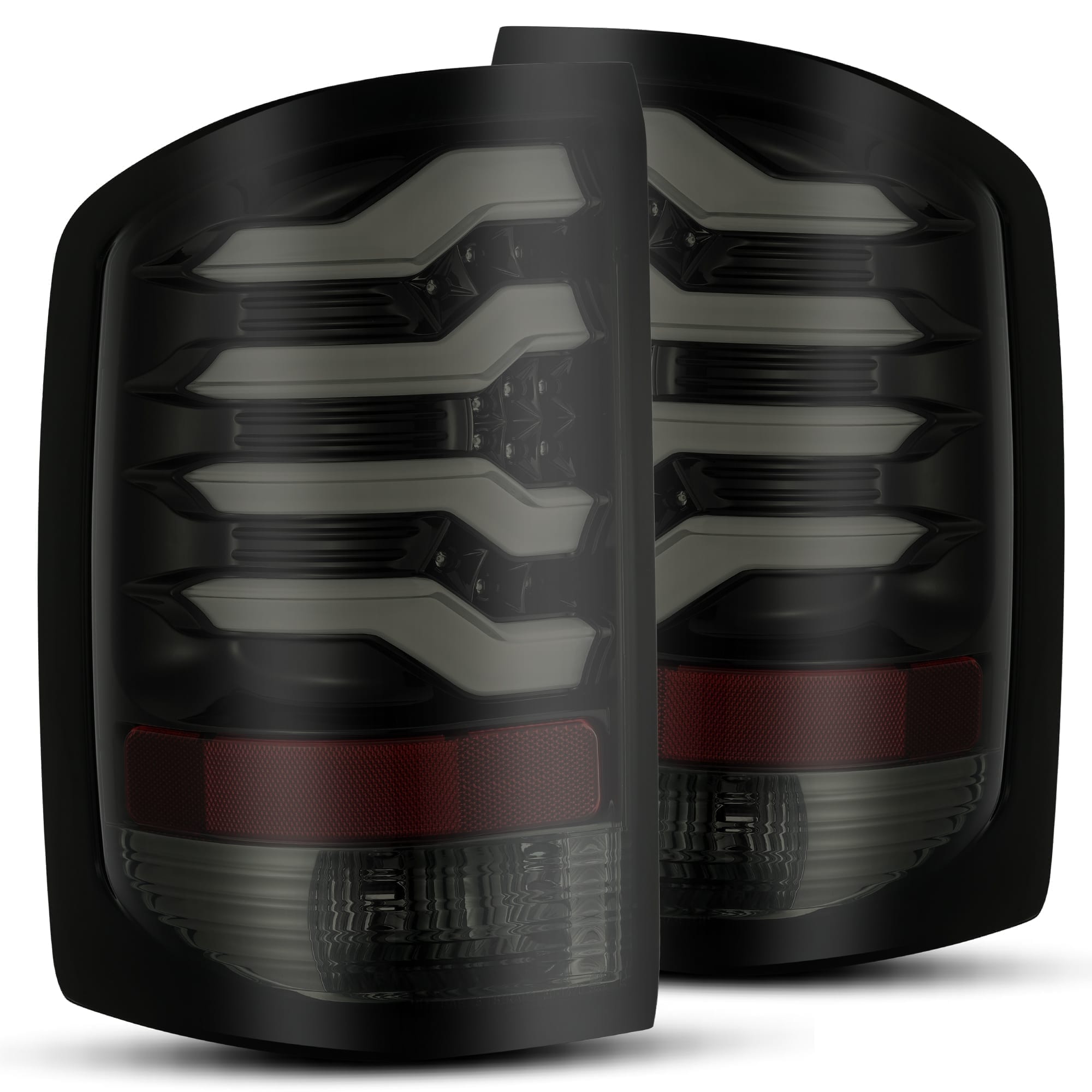 14-18 GMC Sierra 1500/2500HD/3500HD PRO-Series LED Tail Lights Jet Black | AlphaRex