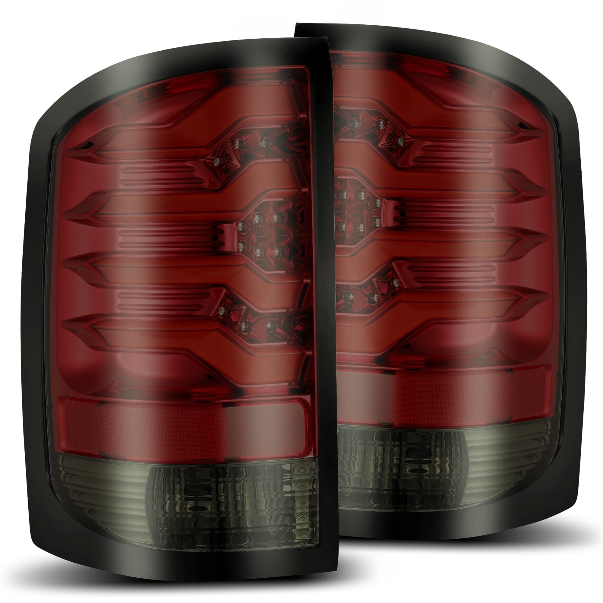 14-18 GMC Sierra 1500/2500HD/3500HD PRO-Series LED Tail Lights Red Smoke | AlphaRex