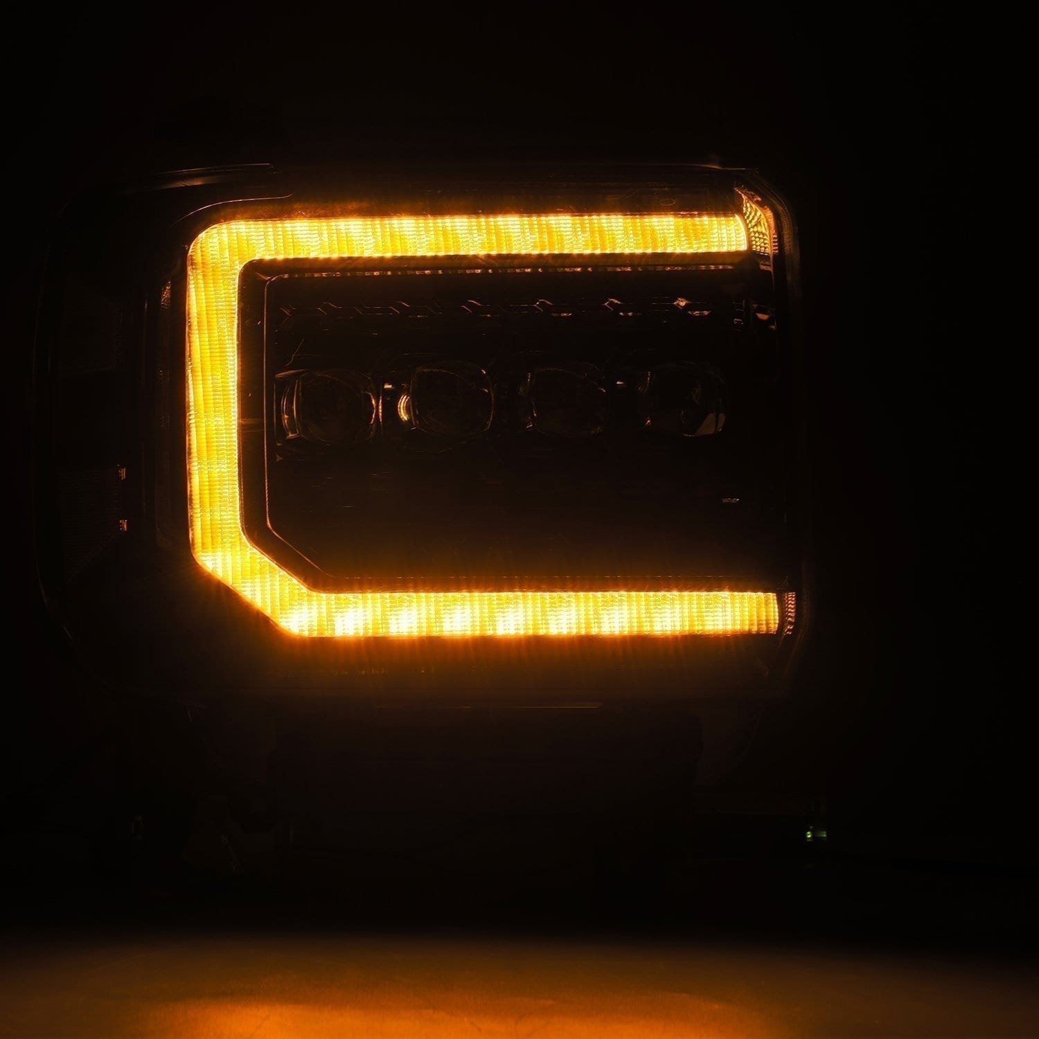 14-18 GMC Sierra NOVA-Series LED Projector Headlights Alpha-Black | AlphaRex