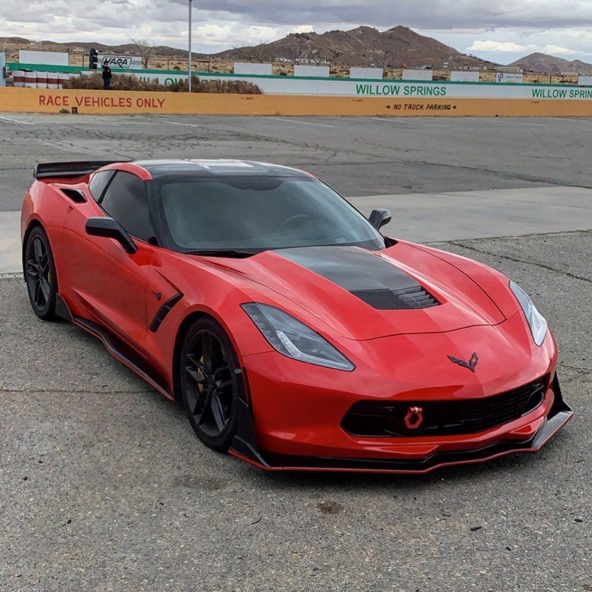 EOS Corvette C7 Stage 3.5 ZR1 Extended Front Splitter Lip Spoiler