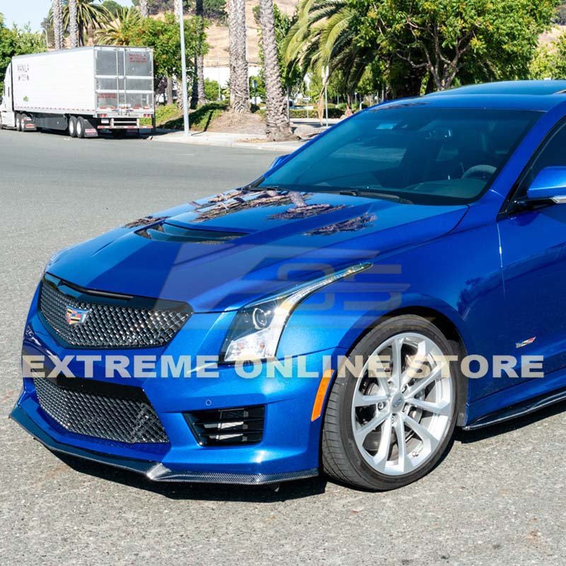 Cadillac ATS-V Alpha Carbon Fiber Front Lip Splitter 2016-2019