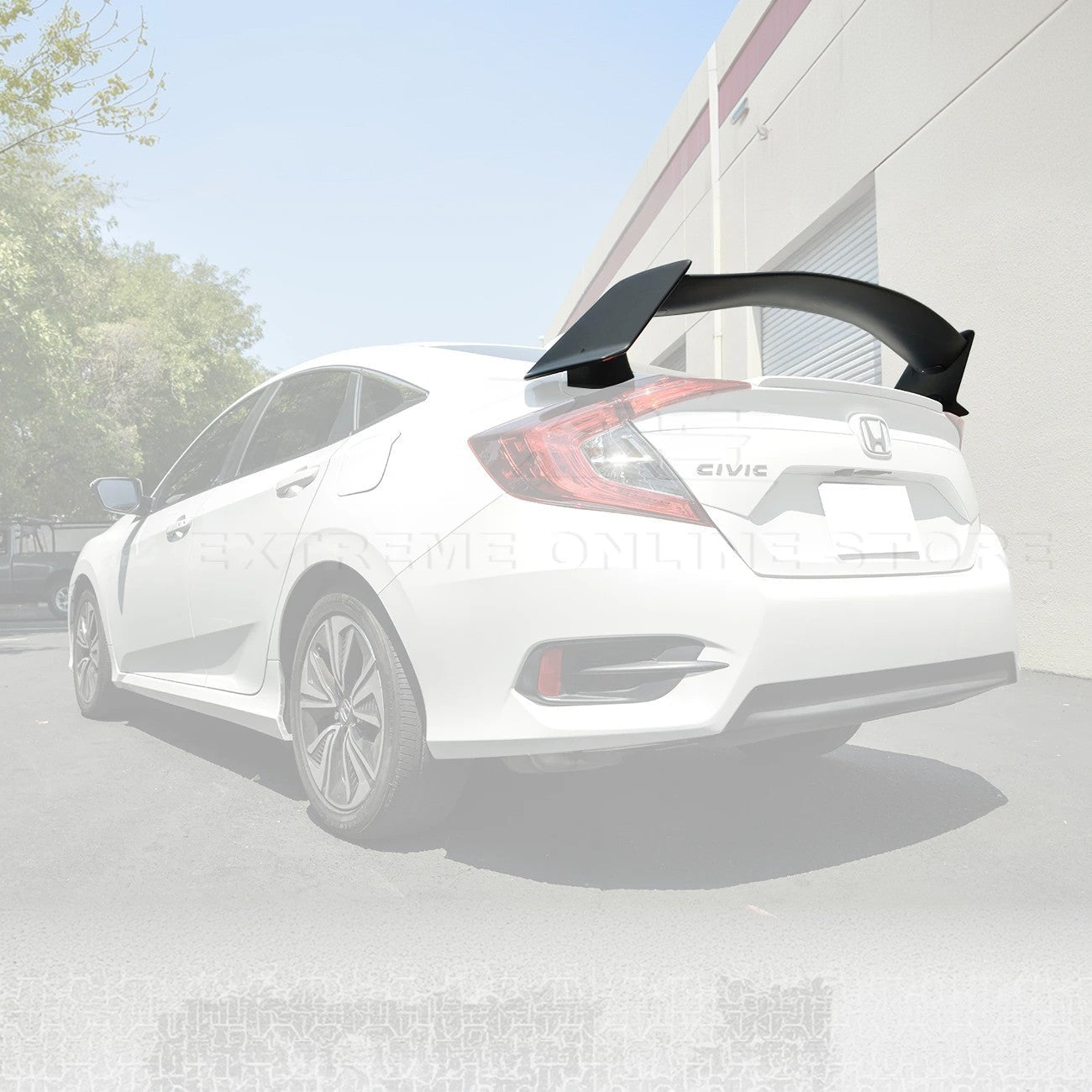 Honda Civic FC Sedan Type R Conversion Matte Black Rear Trunk Spoiler 2016-2021
